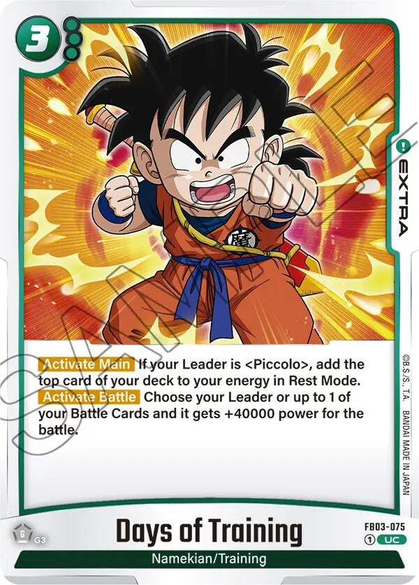 Image for Days of Training (FB03-075) - Dragon Ball Super: Fusion World