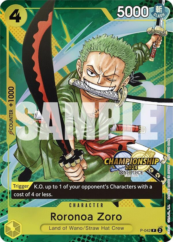 Image for Roronoa Zoro (CS 2024 Event Pack) (P-042) - One Piece Card Game