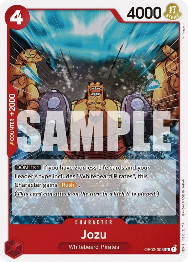 Image for Jozu (OP02-008) (ST-15) - One Piece Card Game