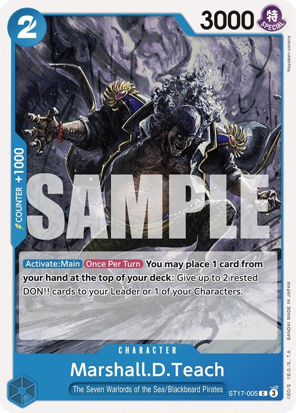 Image for Marshall.D.Teach (ST17-005) (ST-17) - One Piece Card Game