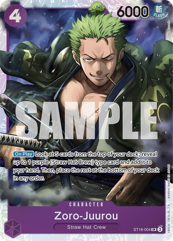 Image for Zoro-Juurou (ST18-004) (ST18-004) (ST-18) - One Piece Card Game