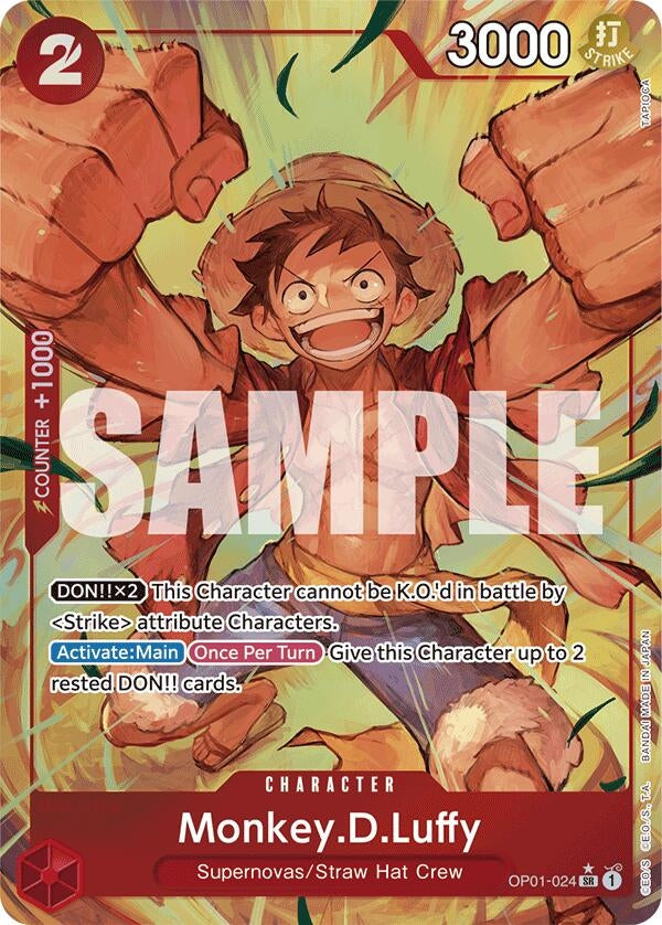 Image for Monkey.D.Luffy (OP01-024) (Alternate Art) (OP01-024) - One Piece Card Game