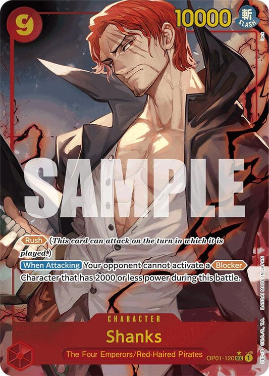 Image for Shanks (OP01-120) (Alternate Art) (OP01-120) - One Piece Card Game