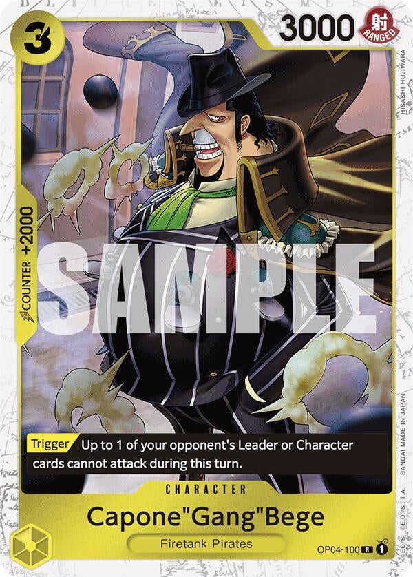 Image for Capone"Gang"Bege (OP04-100) (Jolly Roger Foil) (OP04-100) - One Piece Card Game