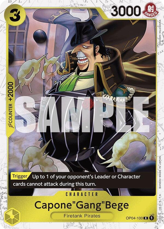 Image for Capone"Gang"Bege (OP04-100) (Jolly Roger Foil) (OP04-100) - One Piece Card Game