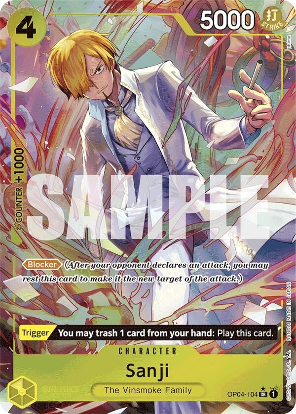 Image for Sanji (OP04-104) (Alternate Art) (OP04-104) - One Piece Card Game