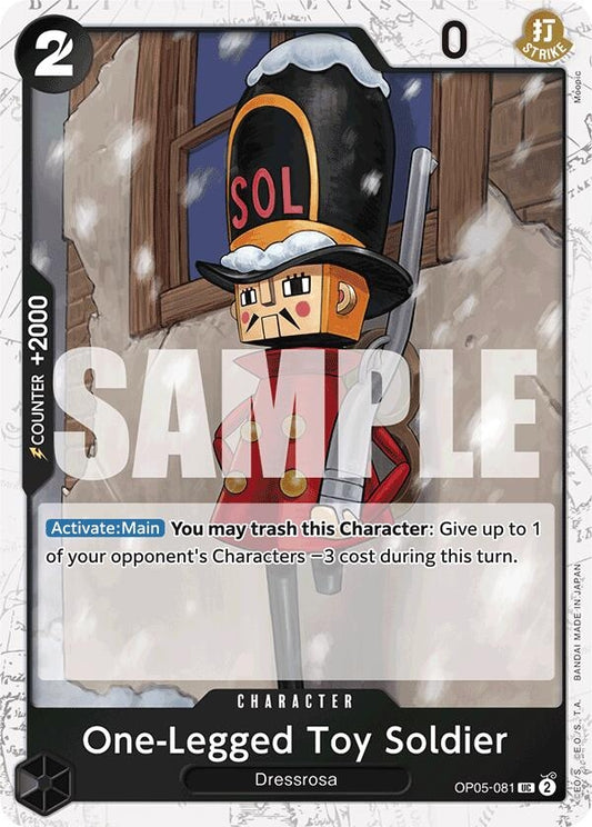 Image for One-Legged Toy Soldier (Jolly Roger Foil) (OP05-081) - One Piece Card Game