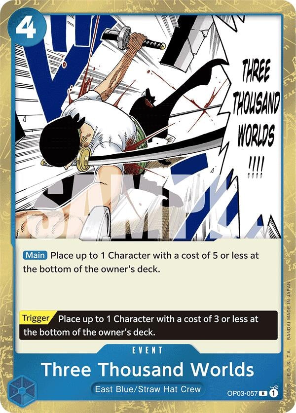 Image for Three Thousand Worlds (Jolly Roger Foil) (OP03-057) - One Piece Card Game