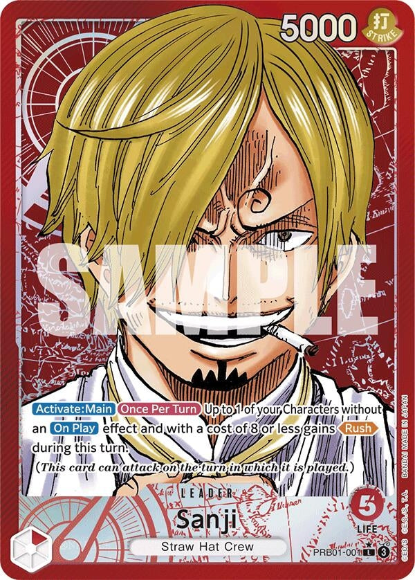 Image for Sanji (PRB01-001) (Alternate Art) (PRB01-001) - One Piece Card Game