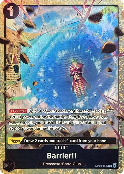 Image for Barrier!! (Premium Card Collection -Best Selection Vol. 2-) (OP04-095) - One Piece Card Game