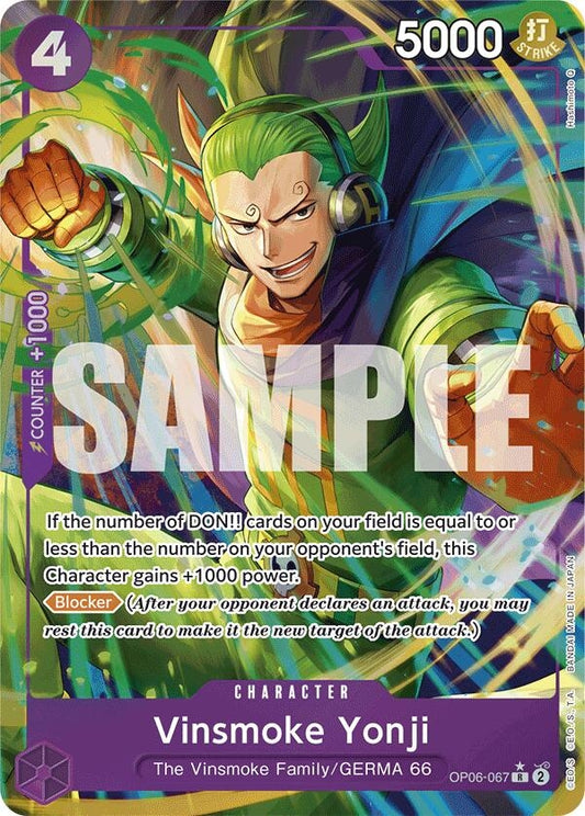 Image for Vinsmoke Yonji (OP06-067) (Alternate Art) (OP06-067) - One Piece Card Game