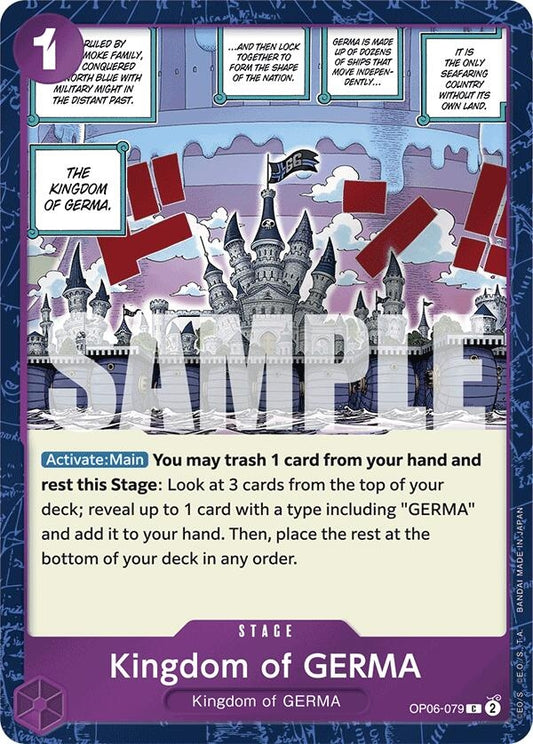 Image for Kingdom of GERMA (Jolly Roger Foil) (OP06-079) - One Piece Card Game