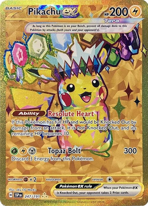 Image for Pikachu ex (247/191) (SSP) - Pokemon