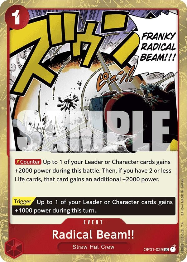 Image for Radical Beam!! (Jolly Roger Foil) (OP01-029) - One Piece Card Game
