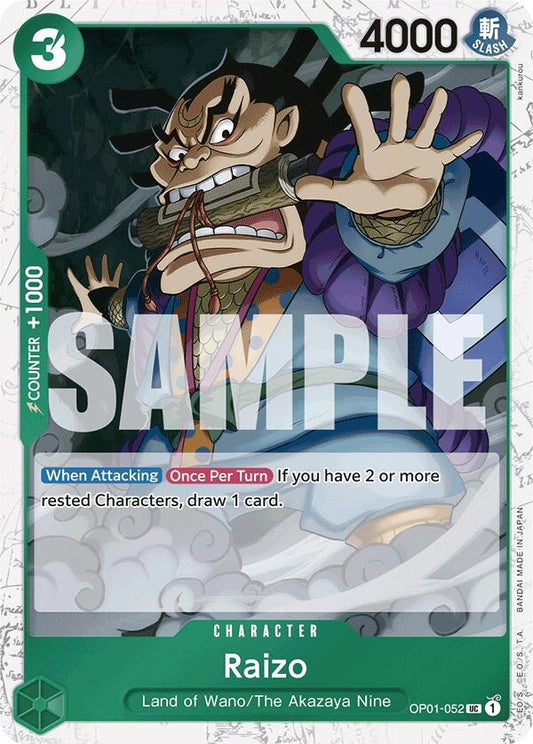 Image for Raizo (Jolly Roger Foil) (OP01-052) - One Piece Card Game