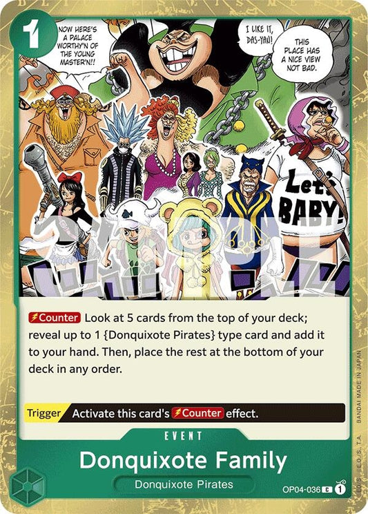 Image for Donquixote Family (Jolly Roger Foil) (OP04-036) - One Piece Card Game
