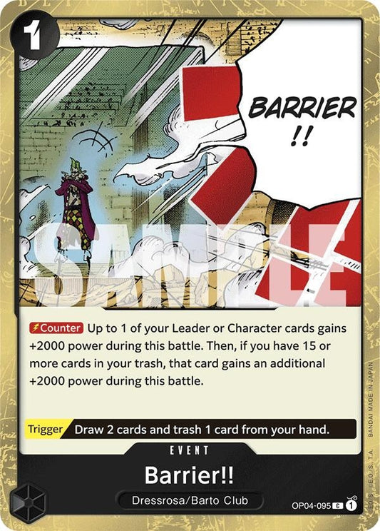 Image for Barrier!! (Jolly Roger Foil) (OP04-095) - One Piece Card Game