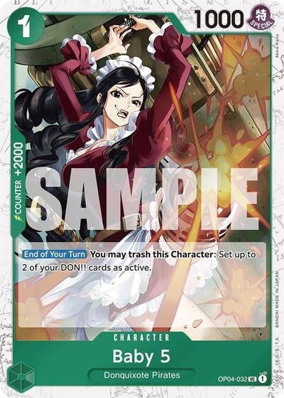 Image for Baby 5 (OP04-032) (Jolly Roger Foil) (OP04-032) - One Piece Card Game