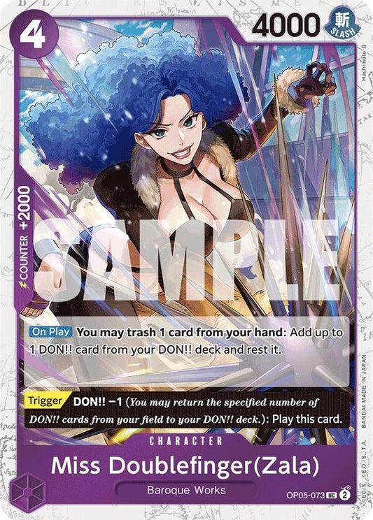 Image for Miss Doublefinger(Zala) (Jolly Roger Foil) (OP05-073) - One Piece Card Game