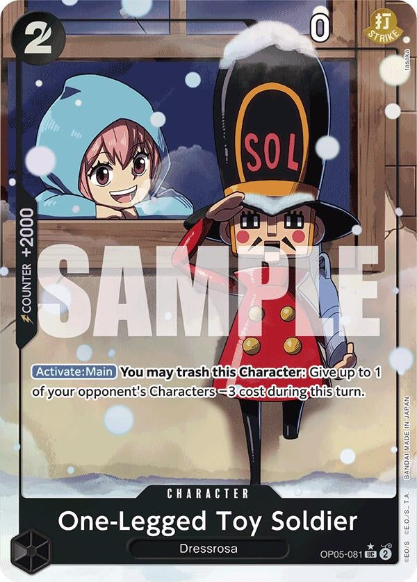 Image for One-Legged Toy Soldier (Alternate Art) (OP05-081) - One Piece Card Game