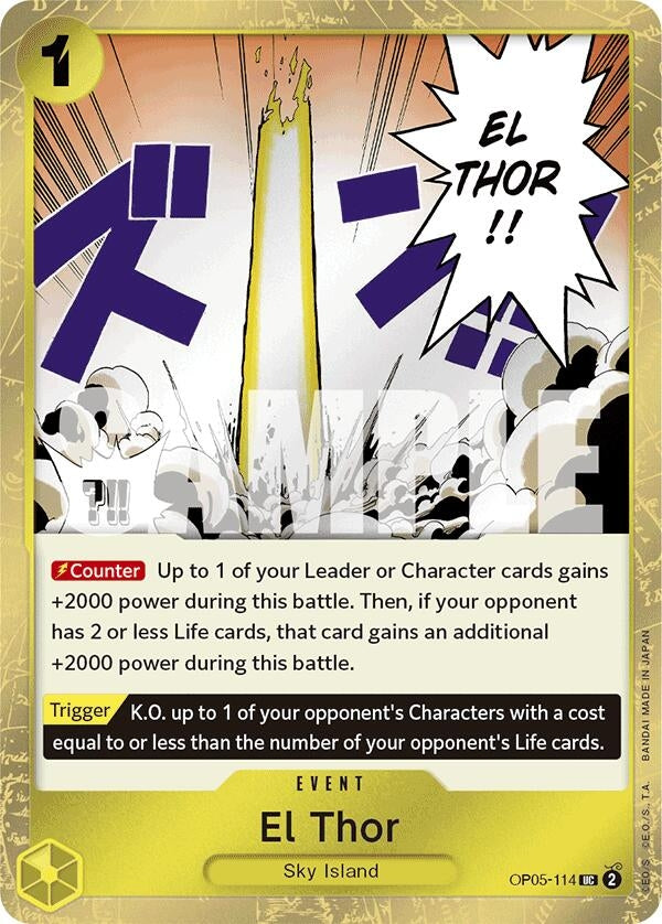 Image for El Thor (Jolly Roger Foil) (OP05-114) - One Piece Card Game