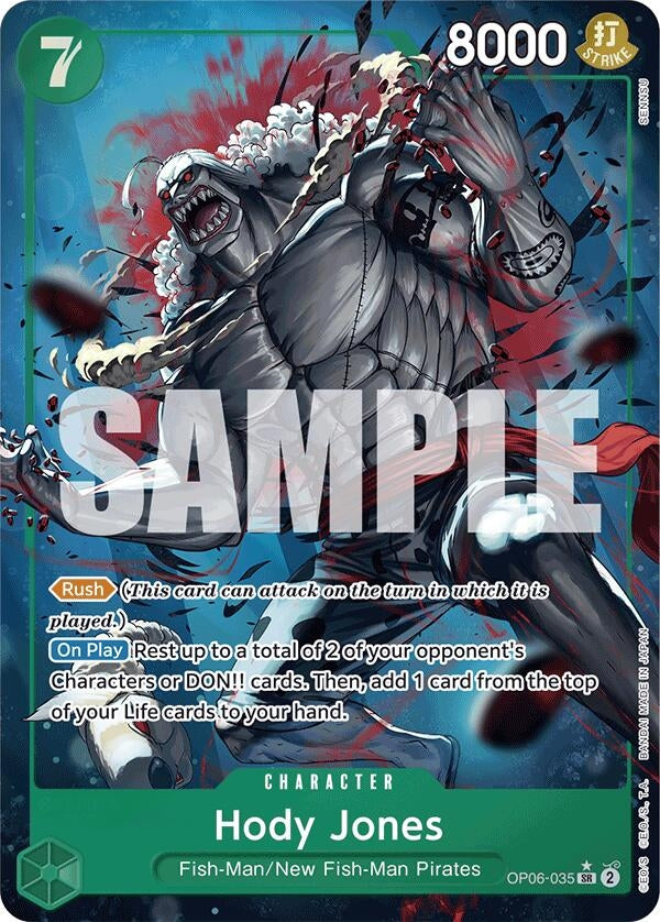 Image for Hody Jones (Alternate Art) (OP06-035) - One Piece Card Game