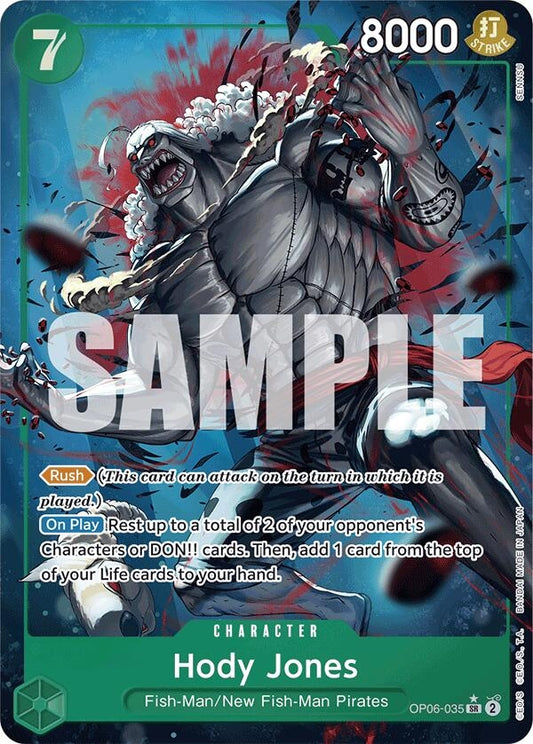 Image for Hody Jones (Alternate Art) (OP06-035) - One Piece Card Game