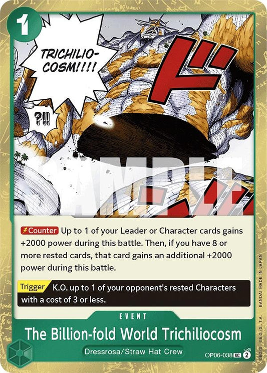 Image for The Billion-fold World Trichiliocosm (Jolly Roger Foil) (OP06-038) - One Piece Card Game