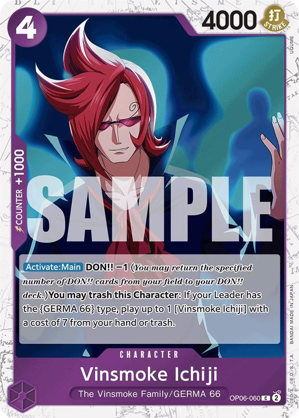 Image for Vinsmoke Ichiji (OP06-060) (Jolly Roger Foil) (OP06-060) - One Piece Card Game