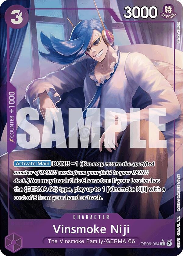 Image for Vinsmoke Niji (OP06-064) (Full Art) (OP06-064) - One Piece Card Game