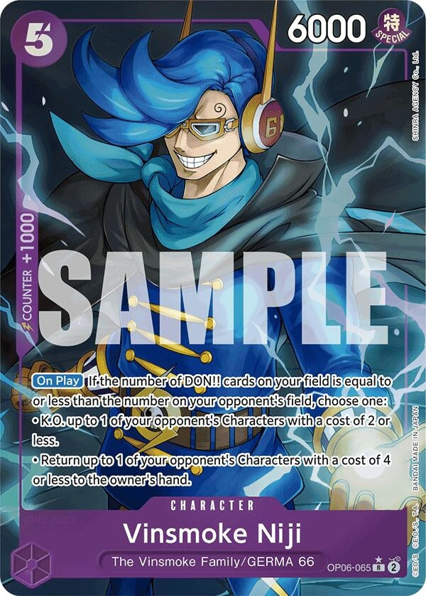 Image for Vinsmoke Niji (OP06-065) (Alternate Art) (OP06-065) - One Piece Card Game