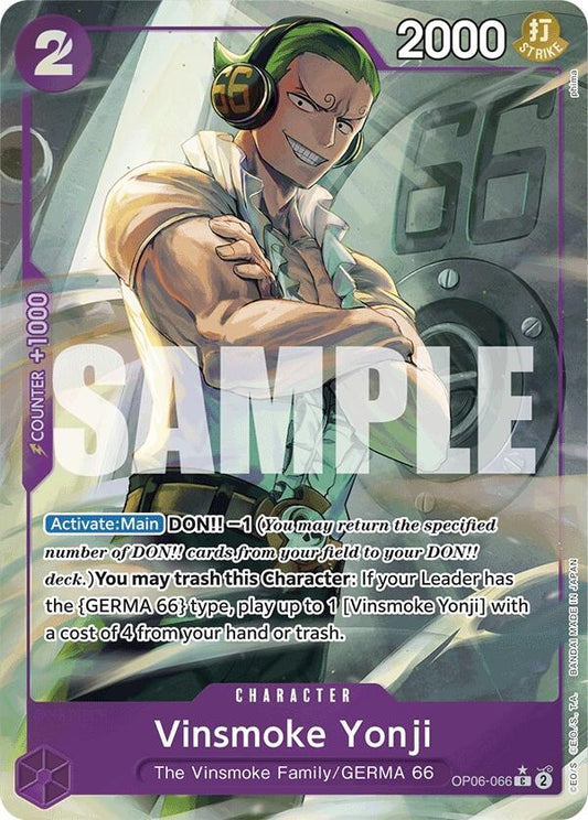 Image for Vinsmoke Yonji (OP06-066) (Full Art) (OP06-066) - One Piece Card Game