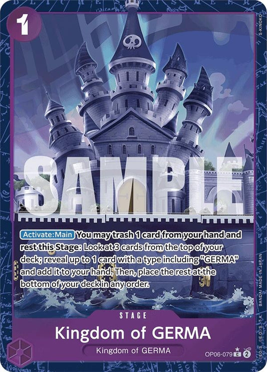 Image for Kingdom of GERMA (Alternate Art) (OP06-079) - One Piece Card Game