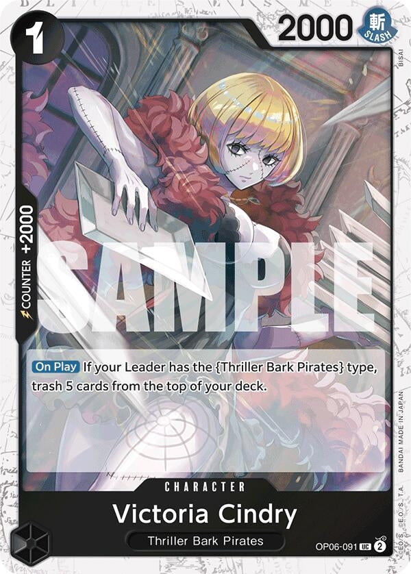 Image for Victoria Cindry (Jolly Roger Foil) (OP06-091) - One Piece Card Game