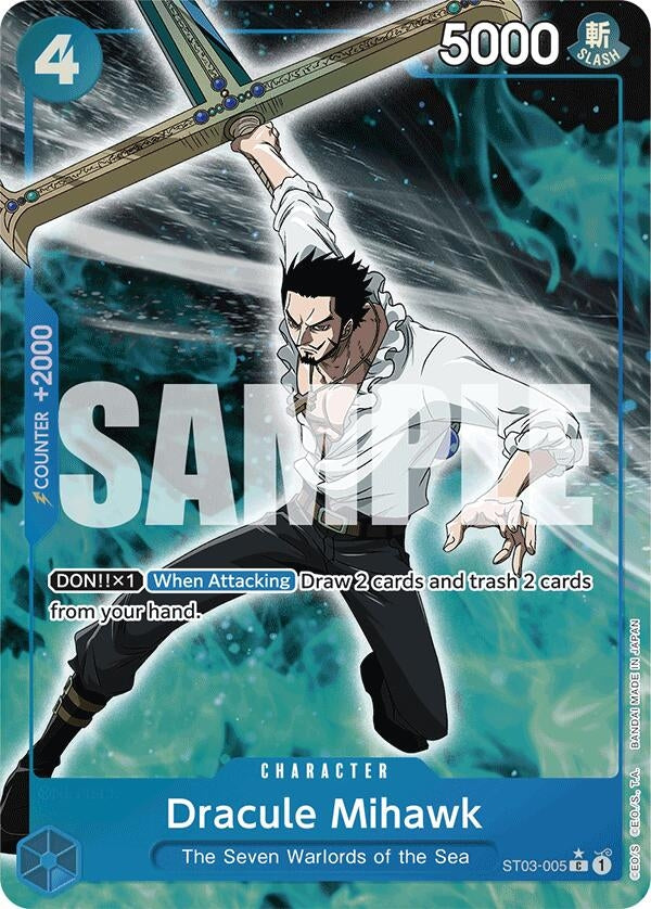 Image for Dracule Mihawk (ST03-005) (Full Art) (ST03-005) - One Piece Card Game