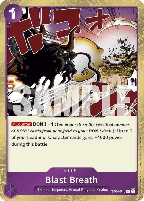 Image for Blast Breath (Jolly Roger Foil) (ST04-016) - One Piece Card Game