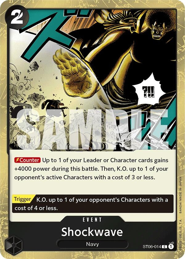 Image for Shockwave (Jolly Roger Foil) (ST06-014) - One Piece Card Game