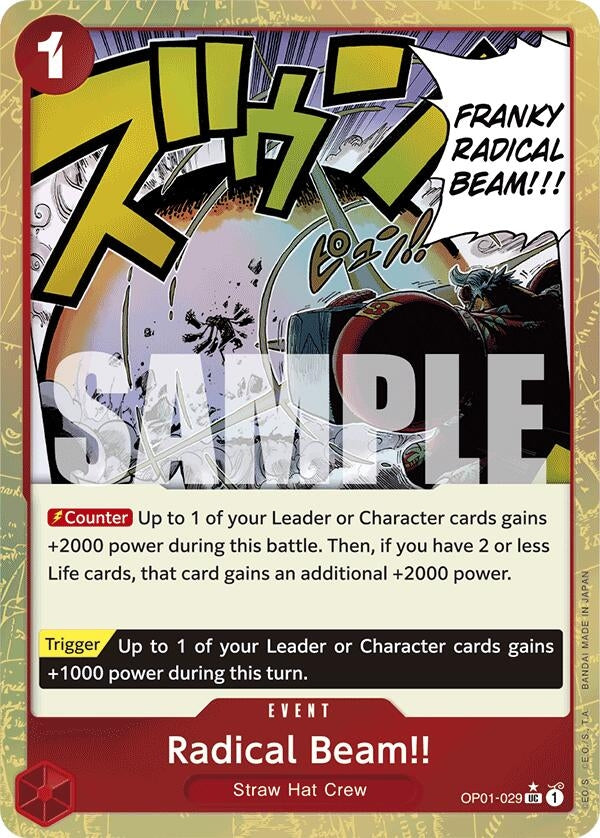 Image for Radical Beam!! (Textured Foil) (OP01-029) - One Piece Card Game