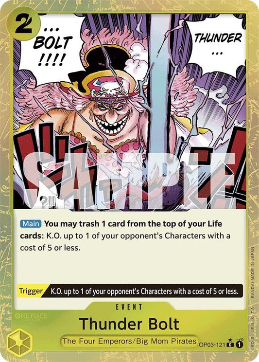 Image for Thunder Bolt (Textured Foil) (OP03-121) - One Piece Card Game