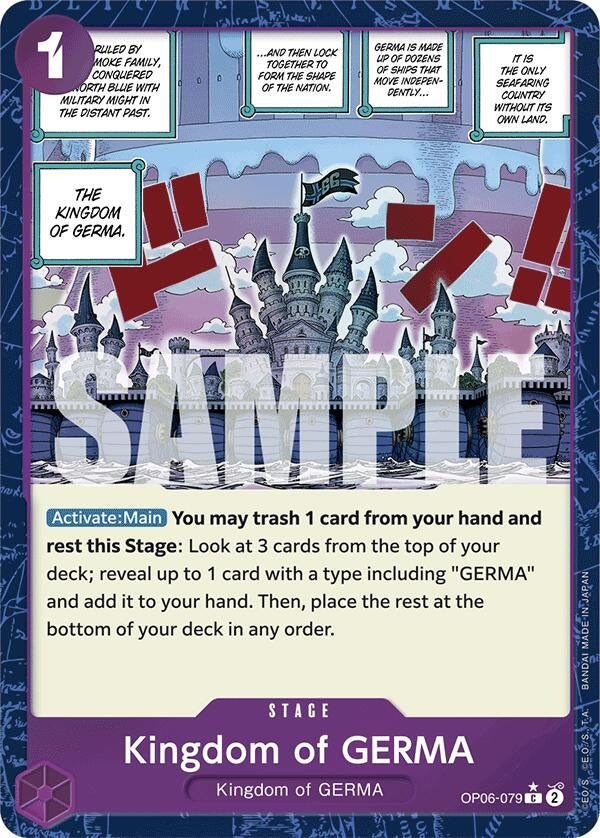 Image for Kingdom of GERMA (Textured Foil) (OP06-079) - One Piece Card Game