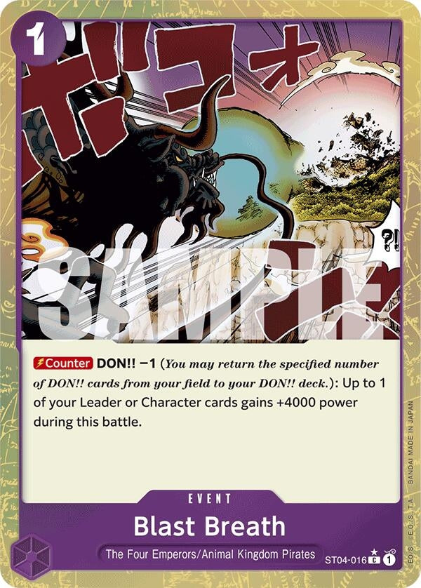 Image for Blast Breath (Textured Foil) (ST04-016) - One Piece Card Game