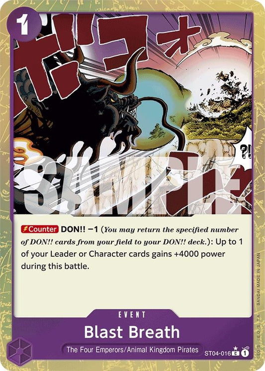 Image for Blast Breath (Textured Foil) (ST04-016) - One Piece Card Game