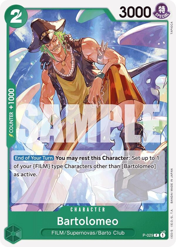 Image for Bartolomeo (P-029) (Reprint) (P-029) - One Piece Card Game