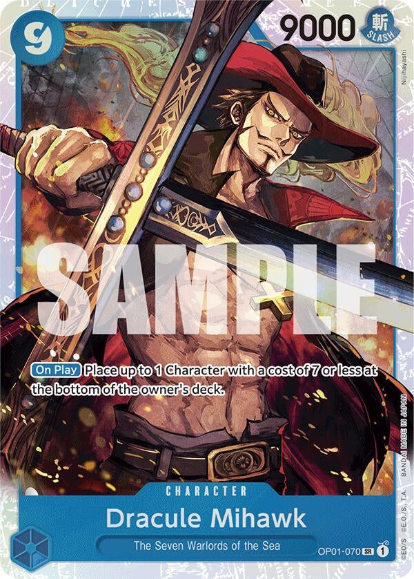 Image for Dracule Mihawk (OP01-070) (Reprint) (OP01-070) - One Piece Card Game