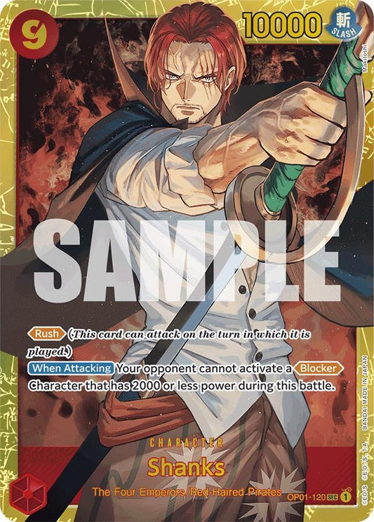 Image for Shanks (OP01-120) (Reprint) (OP01-120) - One Piece Card Game