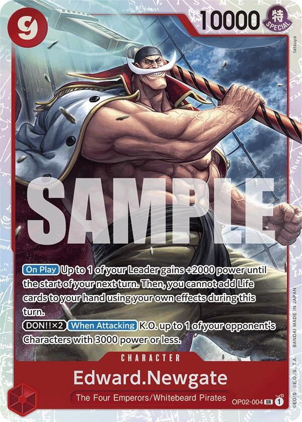 Image for Edward.Newgate (Reprint) (OP02-004) - One Piece Card Game