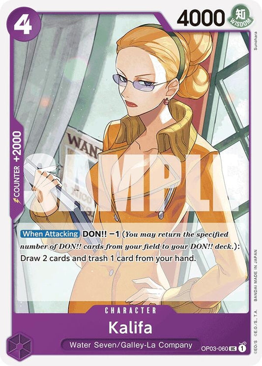 Image for Kalifa (Reprint) (OP03-060) - One Piece Card Game