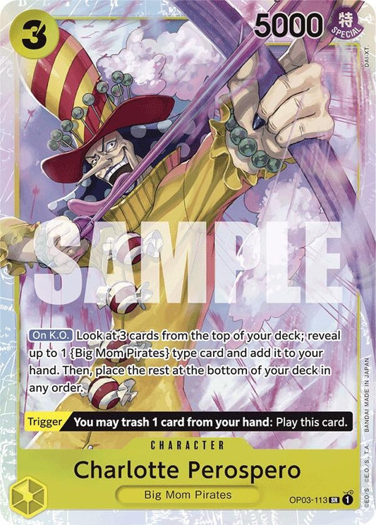 Image for Charlotte Perospero (Reprint) (OP03-113) - One Piece Card Game