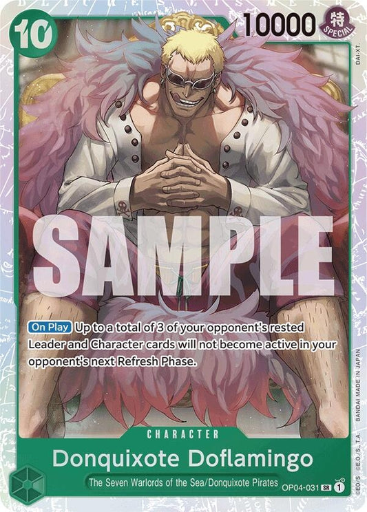 Image for Donquixote Doflamingo (Reprint) (OP04-031) - One Piece Card Game