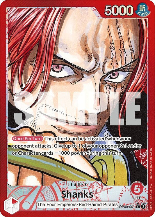 Image for Shanks (001) (Parallel) (OP09-001) - One Piece Card Game